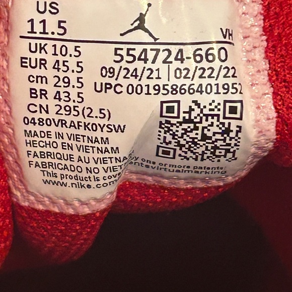 Jordan 1 Mid Reverse Bred (2021) *LIGHTLY WORN* Men’s Size 11.5 554724-660 - Picture 9 of 9